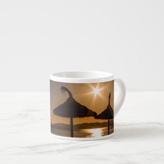 Sunset on the strand, Mallorca, Spanje Espresso Kop (Voorkant rechts)