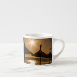 Sunset on the strand, Mallorca, Spanje Espresso Kop