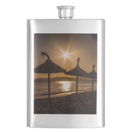 Sunset on the strand, Mallorca, Spanje Flacon (Voorkant)