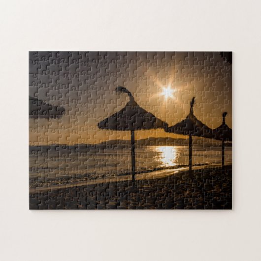 Sunset on the strand, Mallorca, Spanje Legpuzzel (Horizontaal)
