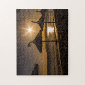 Sunset on the strand, Mallorca, Spanje Legpuzzel (Verticaal)