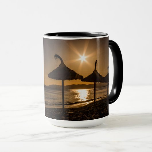 Sunset on the strand, Mallorca, Spanje Mok (Voorkant rechts)