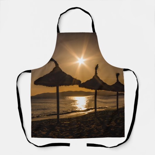 Sunset on the strand, Mallorca, Spanje Schort (Voorkant)