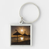 Sunset on the strand, Mallorca, Spanje Sleutelhanger (Voorkant)