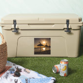 Sunset on the strand, Mallorca, Spanje Sticker (Koeler)