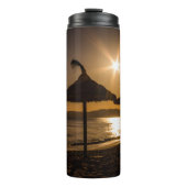 Sunset on the strand, Mallorca, Spanje Thermosbeker (Voorkant)