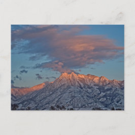 Sunset on the Wasatch Range - Utah Briefkaart