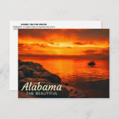 Sunset on the Water, Alabama Briefkaart (Voorkant / Achterkant)