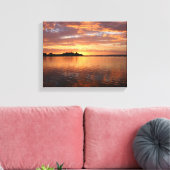 Sunset on the Water Canvas Afdruk (Insitu (Woonkamer))