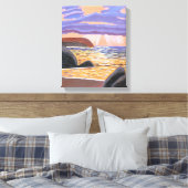 Sunset on the Zee canvas Afdruk (Insitu (Slaapkamer))