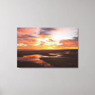 Sunset on the Zee of Cortez Canvas Afdruk