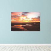 Sunset on the Zee of Cortez Canvas Afdruk (Insitu (Houten vloer))