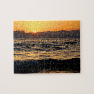 Sunset on the Zee of Galilee Legpuzzel