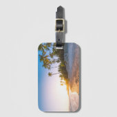 Sunset on Tropical Beach | Dominicaanse Republiek Bagagelabel (Voorkant (verticaal))