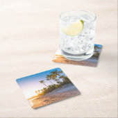 Sunset on Tropical Beach | Dominicaanse Republiek Kartonnen Onderzetters (Insitu)