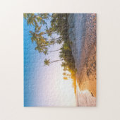 Sunset on Tropical Beach | Dominicaanse Republiek Legpuzzel (Verticaal)