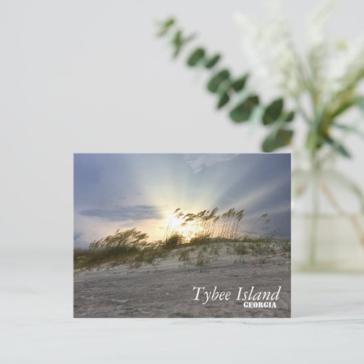 Sunset on Tybee Island, Georgia Briefkaart (Staand voorkant)