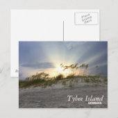 Sunset on Tybee Island, Georgia Briefkaart (Voorkant / Achterkant)