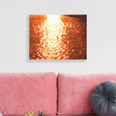 Sunset on Water Canvas Afdruk (Insitu (Woonkamer))
