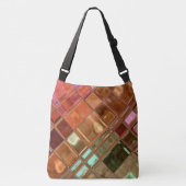 Sunset on Water Emerald Gold Copper Crossbody Tas (Voorkant)