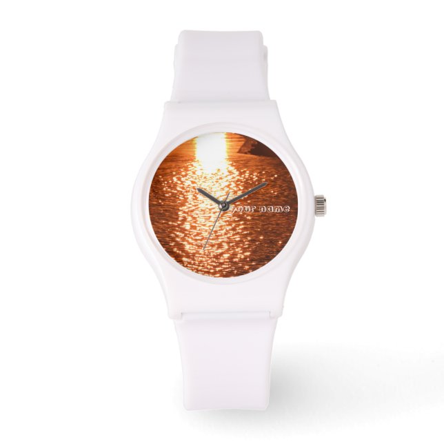 Sunset on Water Horloge (Voorkant)