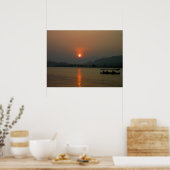 Sunset on West Lake Poster (Keuken)
