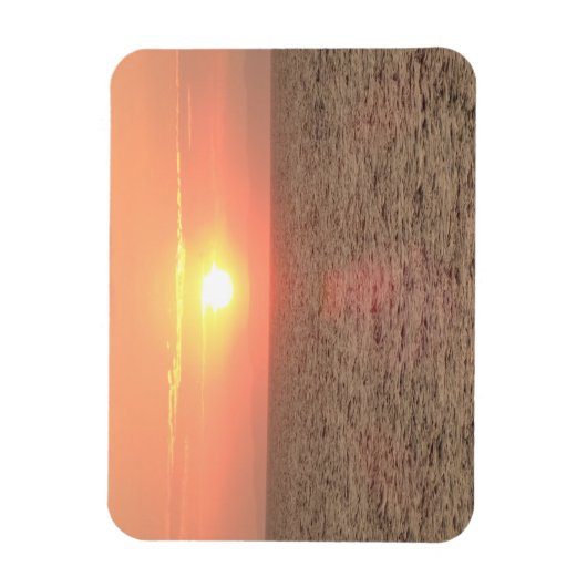 Sunset on Zee 3"x4" Magnet Magneet (Verticaal)