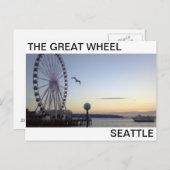 SUNSET OP DE ZITTING VAN HET GROTE WIEL BRIEFKAART (Voorkant / Achterkant)