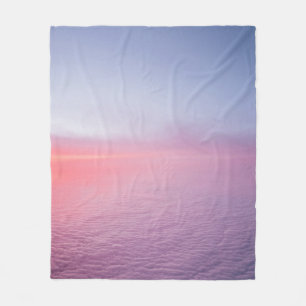 SUNSET OP EEN VLUCHT VAN HELSINKI FINNLAND NAAR FR FLEECE DEKEN