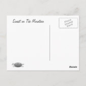 SUNSET OP HET MOUNTAJE BRIEFKAART (Achterkant)