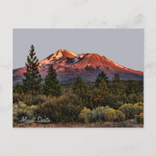 SUNSET OP HET MOUNTAJE BRIEFKAART (Voorkant)