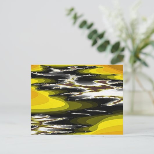 SUNSET OP WATER BRIEFKAART (Staand voorkant)