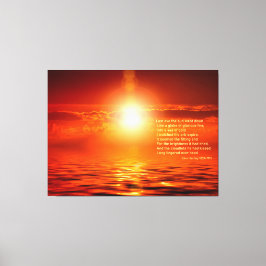 Sunset Oranje Golden Sky Zee of Gold Inspiration Canvas Afdruk