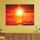 Sunset Oranje Golden Sky Zee of Gold Inspiration Canvas Afdruk (Insitu (Woonkamer))