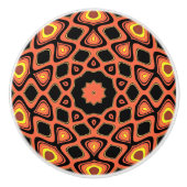 SUNSET ORANJE KERAMISCHE KNOP (Voorkant)