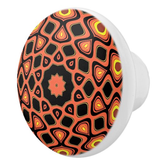 SUNSET ORANJE KERAMISCHE KNOP (Rechts)