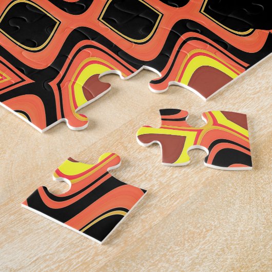 SUNSET ORANJE LEGPUZZEL (Zijkant)