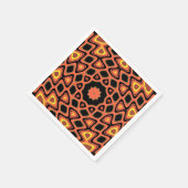 SUNSET ORANJE PATROON SERVET (Hoek)