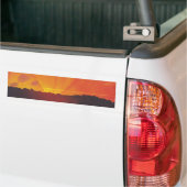 Sunset, Oranje Sky (door Félix Vallotton) Bumpersticker (Op Truck)