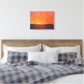Sunset, Oranje Sky (door Félix Vallotton) Canvas Afdruk (Insitu (Slaapkamer))