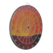 Sunset, Oranje Sky (door Félix Vallotton) Dartbord (Voorkant Links)