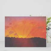 Sunset, Oranje Sky (door Félix Vallotton) Kaart (Staand voorkant)