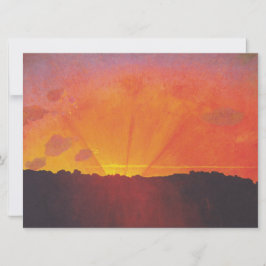 Sunset, Oranje Sky (door Félix Vallotton) Kaart