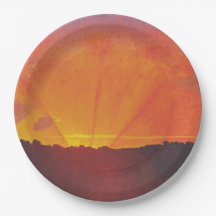 Sunset, Oranje Sky (door Félix Vallotton)