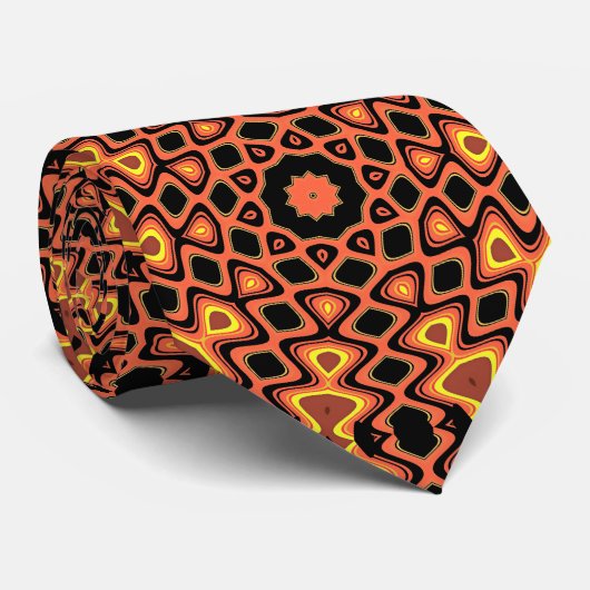 SUNSET ORANJE STROPDAS (Opgerold)