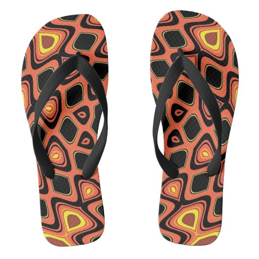 SUNSET ORANJE TEENSLIPPERS (Voetbed)