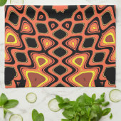 SUNSET ORANJE THEEDOEK (Gevouwen)