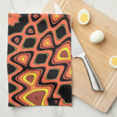 SUNSET ORANJE THEEDOEK (Quarter Fold)