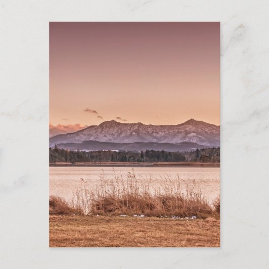 Sunset Osterseen Briefkaart (Voorkant)