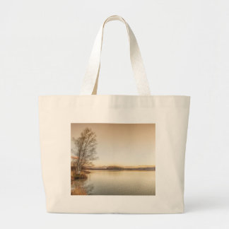 Sunset Osterseen Grote Tote Bag